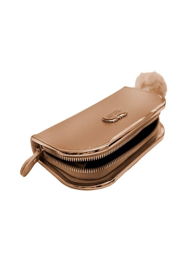 V4U Women's Leather Design Multi-Purpose Clutch (Golden) - Image 4